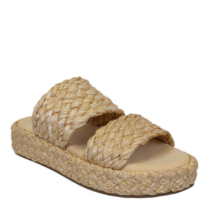 NAKED FEET - SANTORINI in RAFFIA Espadrille Sandals