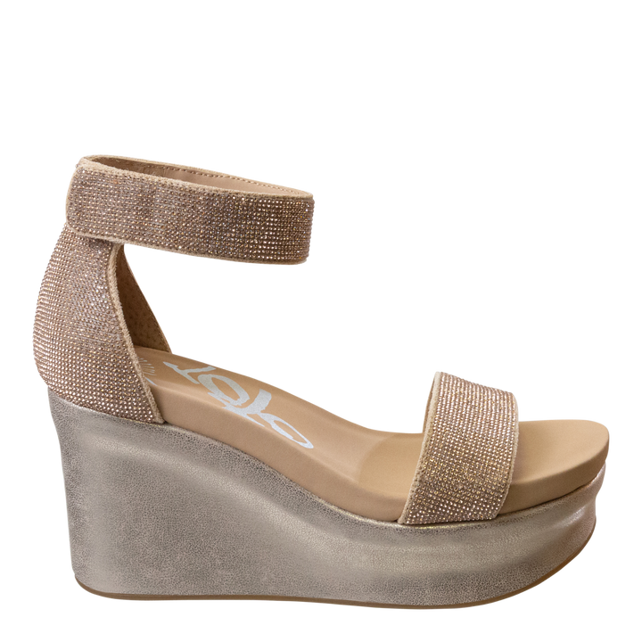 OTBT - STATUS in ROSE GOLD Wedge Sandals